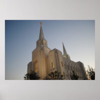 Brigham City Utah Temple #1 LDS Wall Art Poster