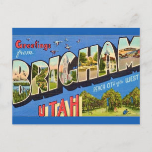 Brigham Utah Wenskaart Briefkaart