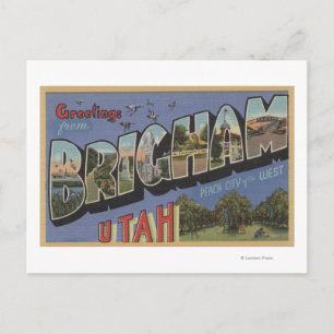 Brigham UtahLarge Letter ScenesBrigham UT Briefkaart