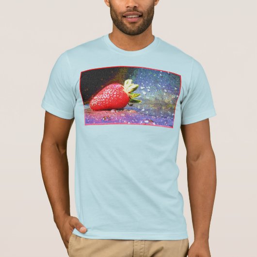 "Bright aardbei" Cute Foto. Bestel nu T-shirt (Voorkant)