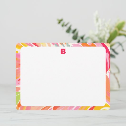 Bright Abstract Border briefkaarten (Staand voorkant)