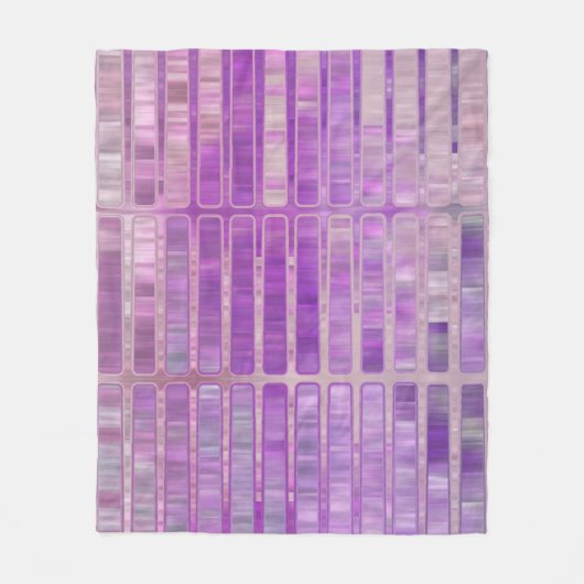Bright abstract mosaic violet background with glos fleece deken (Voorkant)