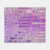 Bright abstract mosaic violet background with glos fleece deken (Voorkant (Horizontaal))