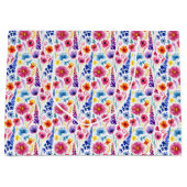 Bright Abstract Watercolor Style Flowers Groot Cadeauzakje (Voorkant)