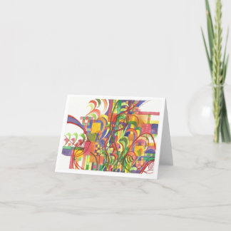 Bright Abstracte notitieblok Kaart