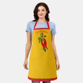 Bright and Bold Red Peppers on Vine Schort (Gedragen)