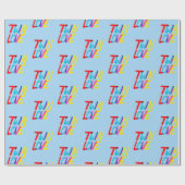 Bright and Bold Twin Themed  Cadeaupapier (Vlak)