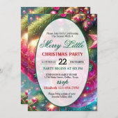 Bright and Colorful Christmas Party Invitation (Devant / Derrière)