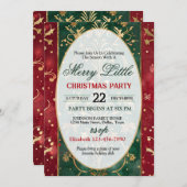 Bright and Colorful Christmas Party Invitation (Devant / Derrière)