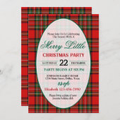 Bright and Colorful Christmas Party Invitation (Devant / Derrière)