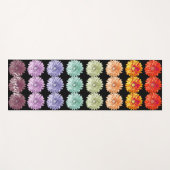 Bright and Colorful Daisies Rainbow Yogamat (Voorkant (horizontaal))