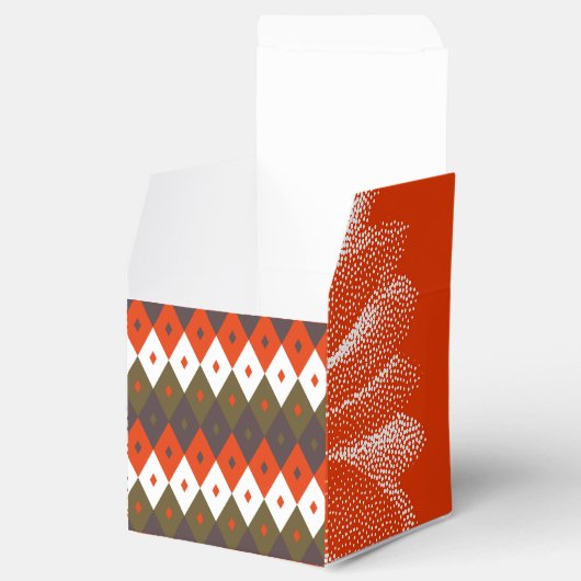 Bright and Vivid Rhombus Pattern Throw Pillow Bedankdoosjes (Geopend)