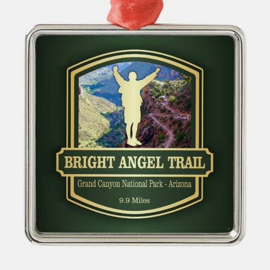 Bright Angel Trail (B) Metalen Ornament (Voorkant)