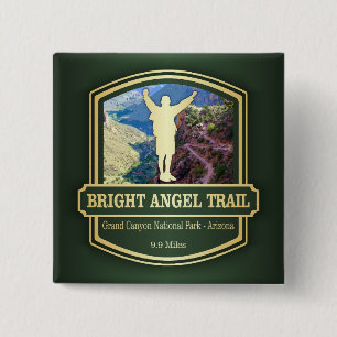 Bright Angel Trail (B) Vierkante Button 5,1 Cm