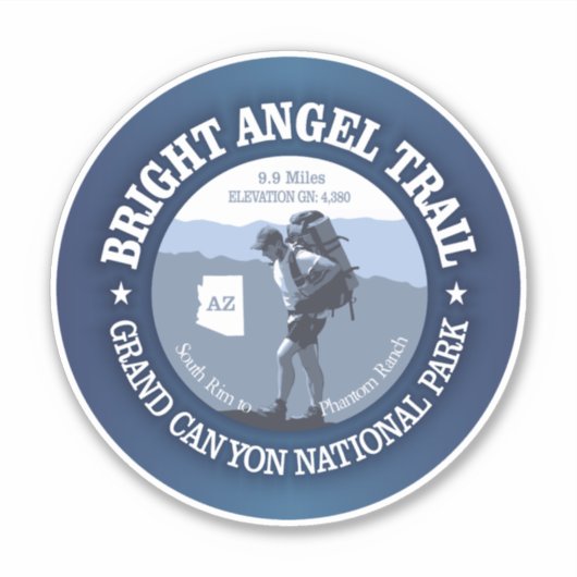 Bright Angel Trail (BG) Sticker (Voorkant)