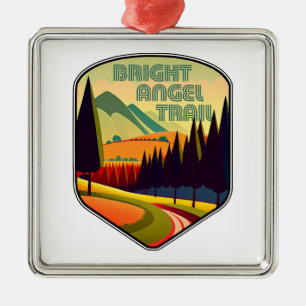 Bright Angel Trail Grand Canyon Kleuren Metalen Ornament