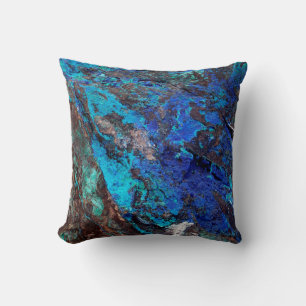 Bright Aqua Blue Turquoise Minerale Stone Kussen