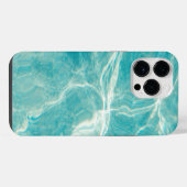 Bright Aqua Yellow and White Phone Case for iPhone iPhone Hoesje (Achterkant horizontaal)