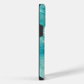 Bright Aqua Yellow and White Phone Case for iPhone iPhone Hoesje (Rechterkant)