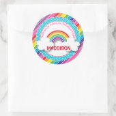 Bright arc-en-ciel enfants filles autocollants d'a (Sac)