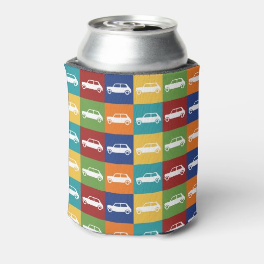 Bright Basics Checkerboard Mini Cooper Blikjeskoeler (Blikje Achterkant)