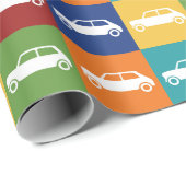 Bright Basics Checkerboard Mini Cooper Cadeaupapier (Rol Hoek)