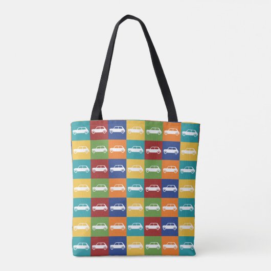 Bright Basics Checkerboard Mini Cooper Draagtas (Achterkant)