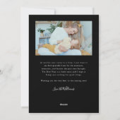 Bright Beginnings Black Arch New Years Feestdagenkaart (Achterkant)