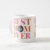 Bright Best Mom Ever Photo Cadeau Café Mug (Devant gauche)