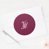 Bright Bloom Blossom Wedding Ronde Sticker (Envelop)
