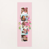 Bright Bloomen 5 Fotocollage monogrammen Yogamat (Voorkant)