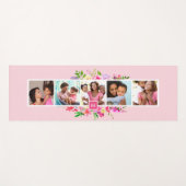 Bright Bloomen 5 Fotocollage monogrammen Yogamat (Voorkant (horizontaal))