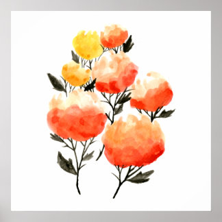 Bright Blooms Art Poster