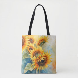 Bright Blooms Zonnebloem Canvas tas
