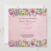 Bright Blossoms Bachelorette Party Invitation (Dos)
