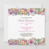 Bright Blossoms Bachelorette Party Invitation (Dos)