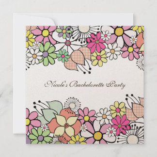 Bright Blossoms Bachelorette Party Invitation