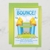 Bright Blue Bbony House Invitation à la fête d'ann (Devant / Derrière)