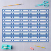 Bright Blue Bone Inlay Border Dots Decoupage Paper Tissuepapier (Craft)