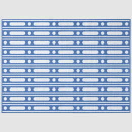 Bright Blue Bone Inlay Border Dots Decoupage Paper Tissuepapier