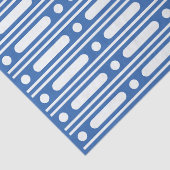 Bright Blue Bone Inlay Border Dots Decoupage Paper Tissuepapier (Detail)