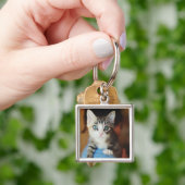 Bright Blue Eyed Kitten Sleutelhanger (Hand)