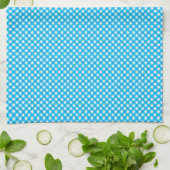 Bright Blue Gingham Pattern Theedoek (Gevouwen)