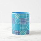 Bright Blue Madras Pset Mok (Midden)