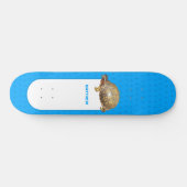 Bright Blue met oosterse box Skateboard (Horizontaal)