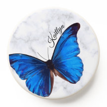 Bright Blue Morpho Butterfly gepersonaliseerd