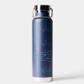 Bright Blue Music Notes Bouteille d'eau (Arrière)