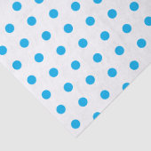 Bright Blue Polka Dots Preppy Multi use Tissuepapier (Detail)