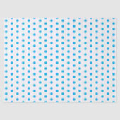 Bright Blue Polka Dots Preppy Multi use Tissuepapier (Voorkant)