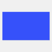 Bright Blue Rectangle Sticker (Voorkant)